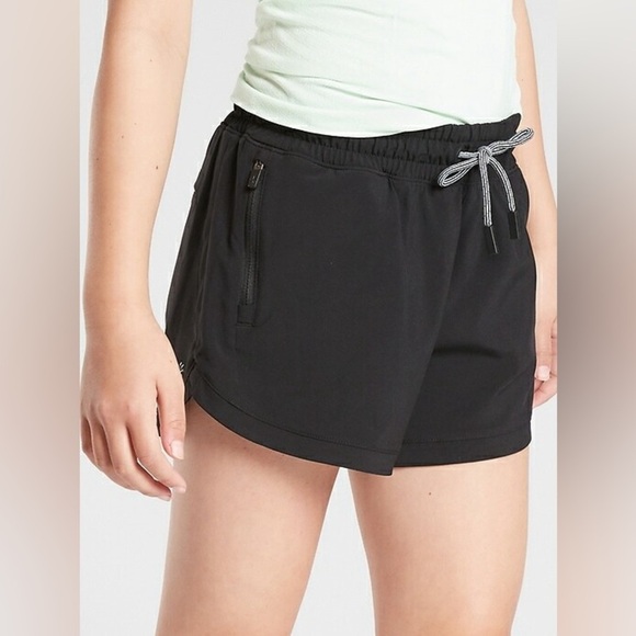 Athleta Girl Black All Play 3" Active Short size 12 - Picture 3 of 11